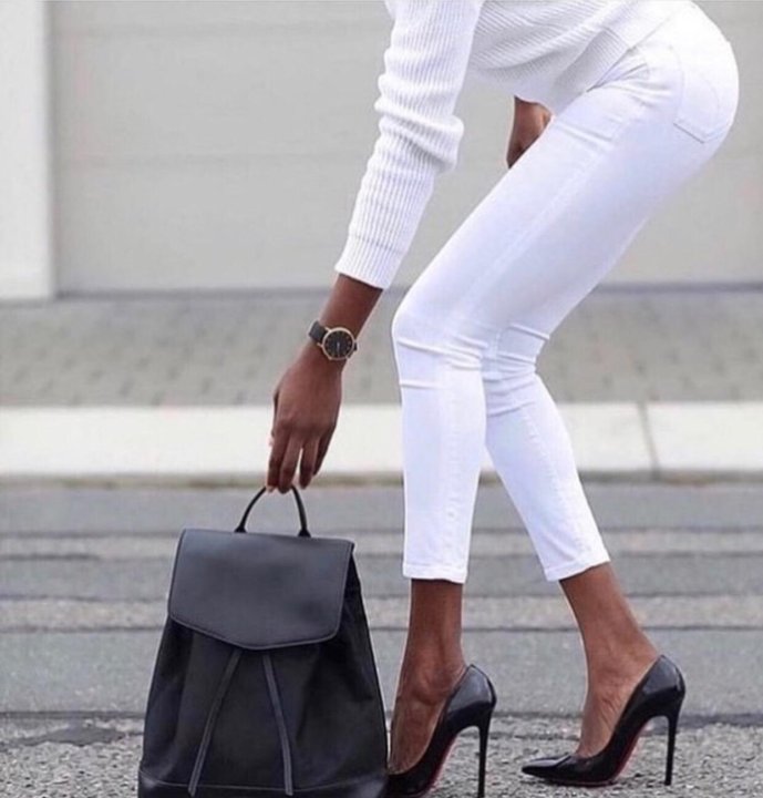Белые джинсы сочетание