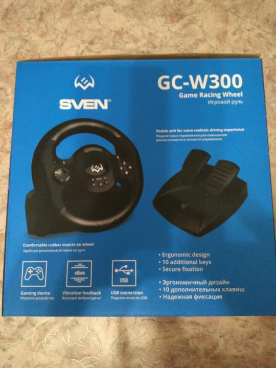Как подключить gc w300. Игровой руль sven gc-w300. руль sven 250. gc-w300. руль для пк sven gc-w900.