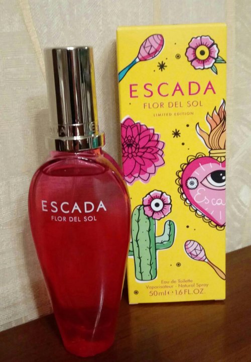 Escada flor del sol. Эскада духи женские ручка.