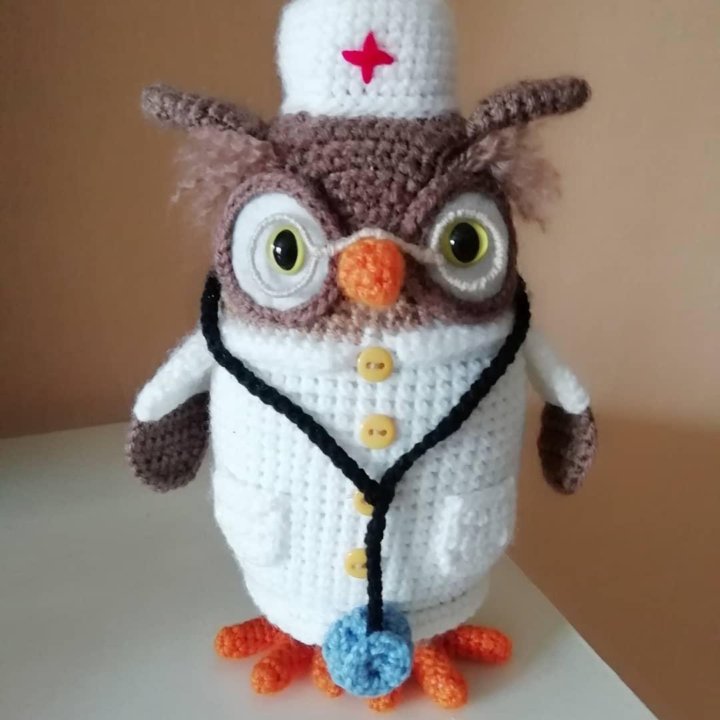 Сова доктор крючком. Доктор сова. совунья доктор. сова врач картинка. сова доктор картинки.