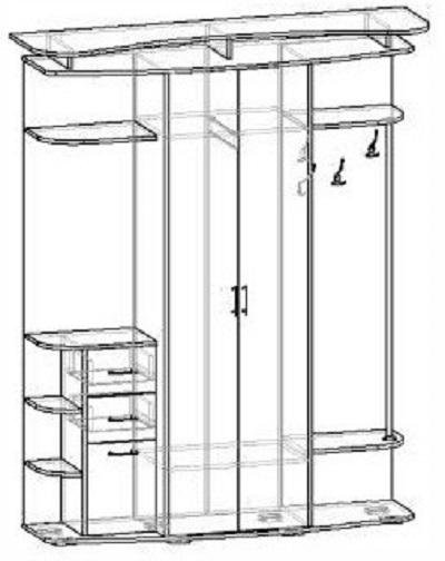 Прихожая грация 2 стендмебель схема сборки