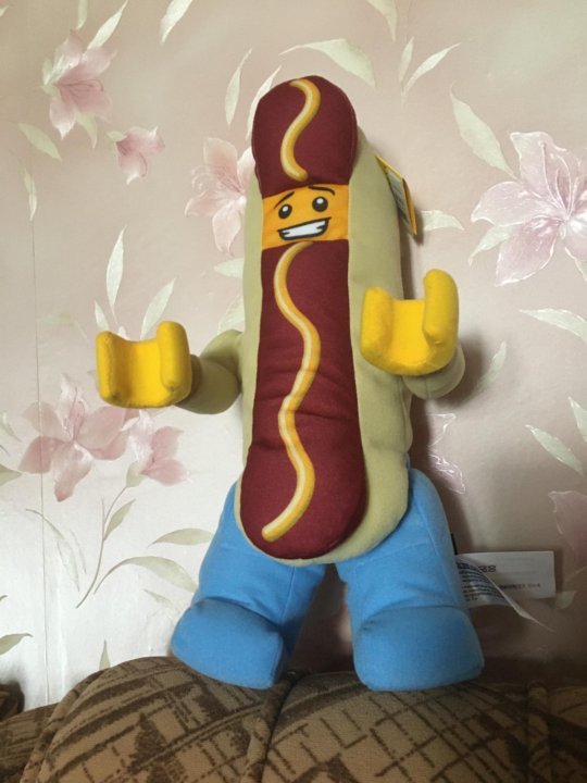 lego hot dog guy plush