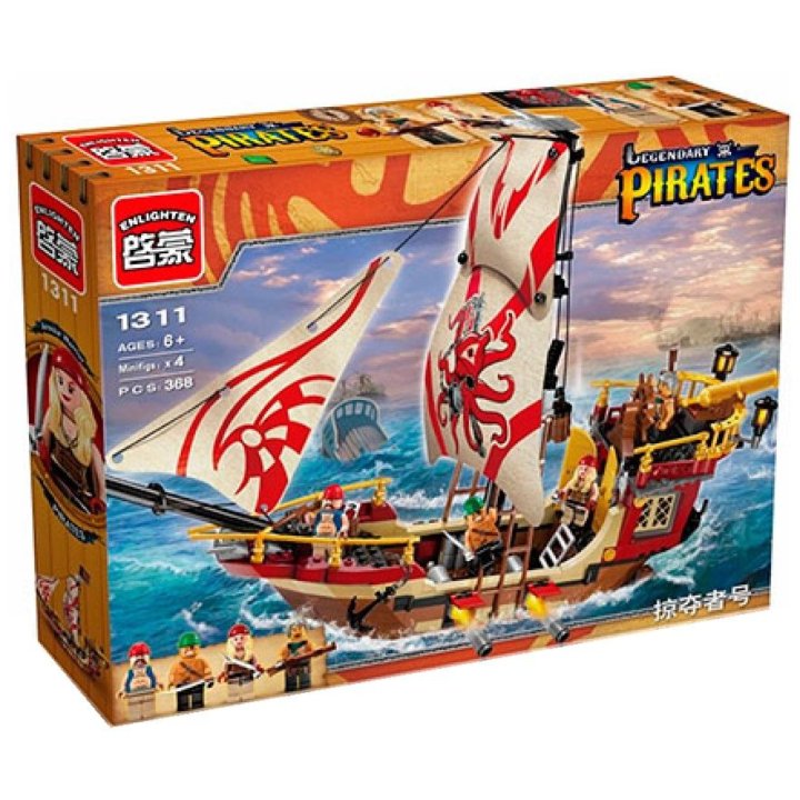 Brick корабли. Конструктор корабль Legendary Pirates Enlighten. Enlighten Brick пираты. БРИК пираты 303.