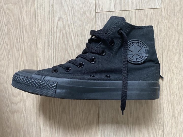 converse all star total black