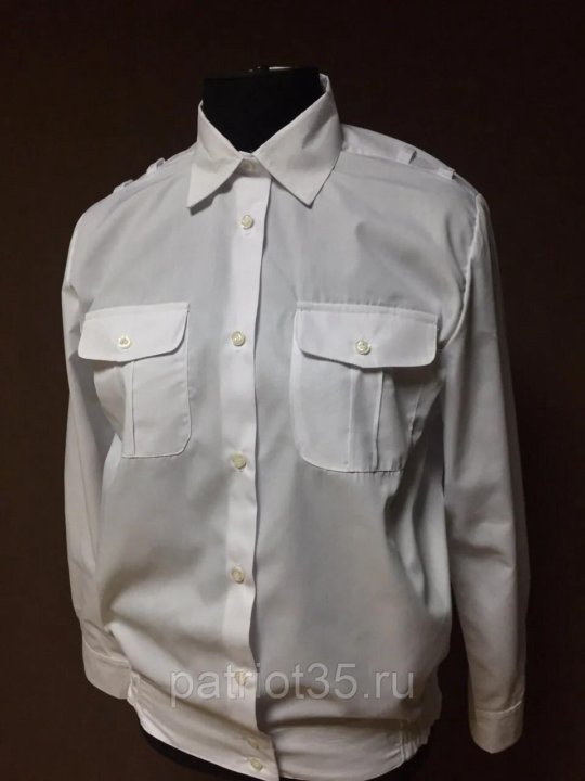 Белая военная рубашка