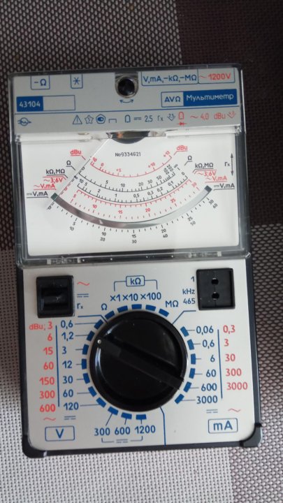 Мультиметр 43104 схема