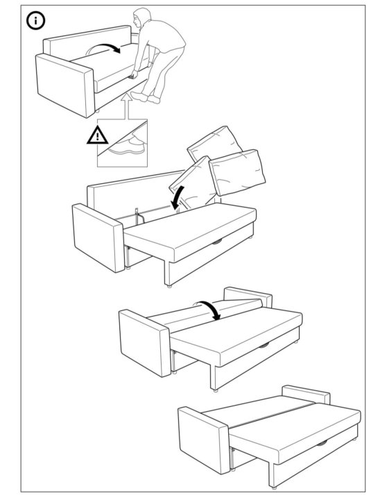 Диван икеа фрихетэн инструкция