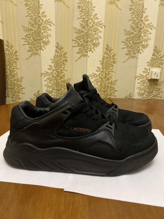 lacoste court slam black