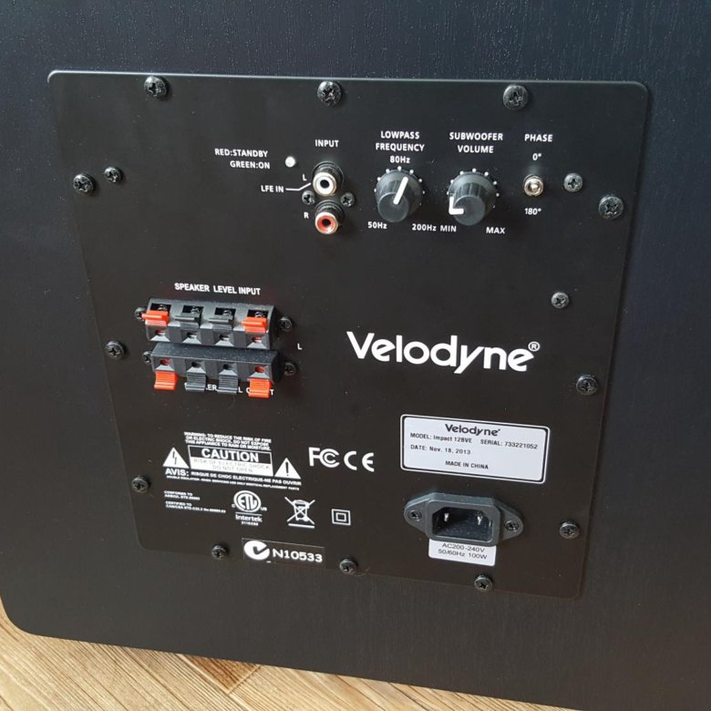 Velodyne cht 12q схема - 80 фото