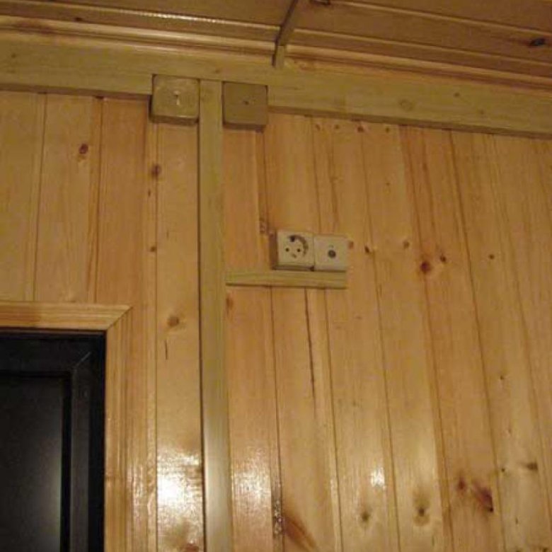 Фото кабель канал в деревянном доме