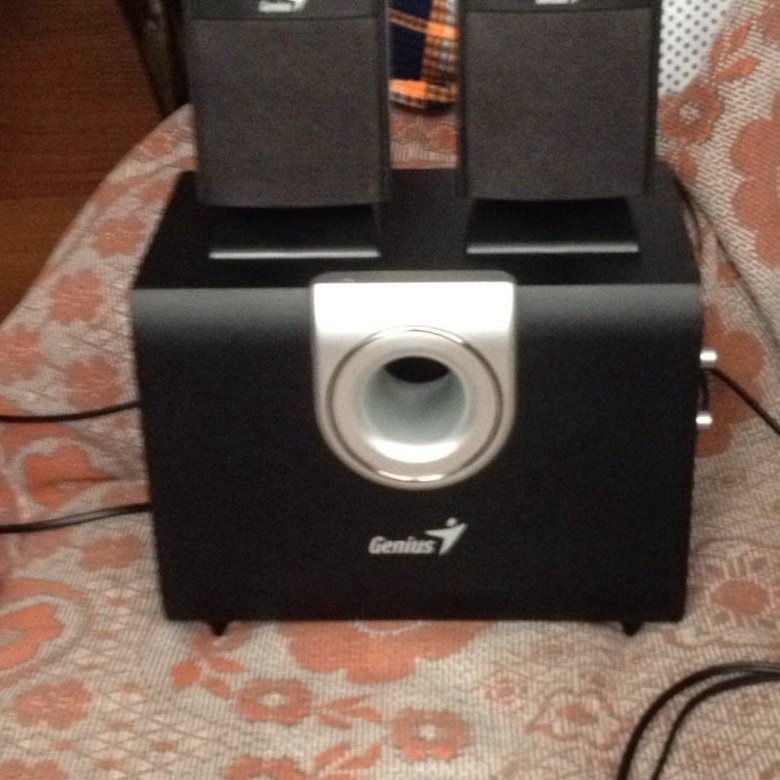 1 355. 1. 1. сабвуфер genius sw-2. акустическая система genius sw-2.