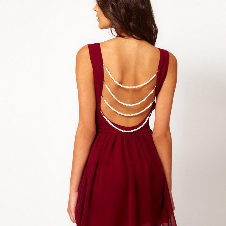 Интересная спина на платье
