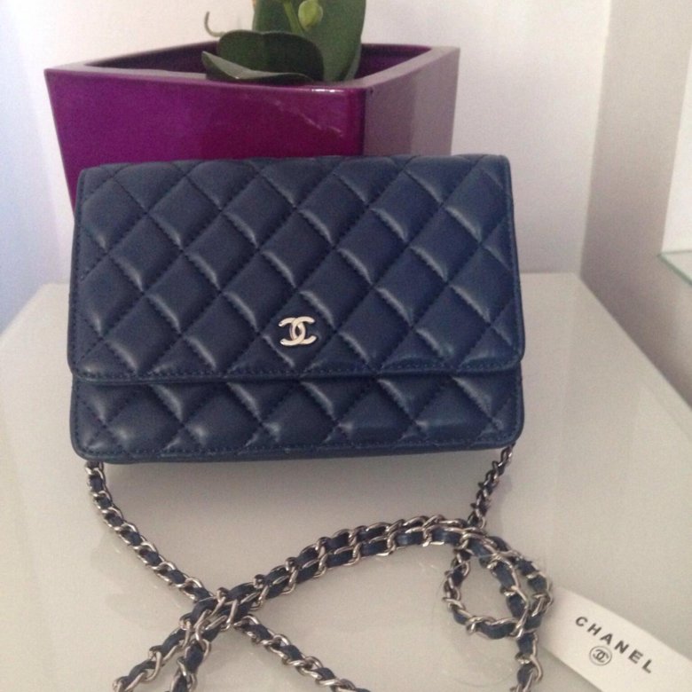 Сумочка Шанель Chanel Woc синяя – купить на Юле. 