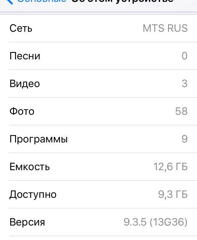 Iphone свободное место