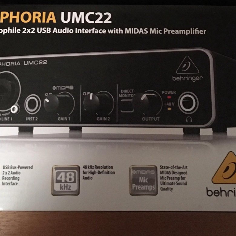 Днс звуковая карта behringer