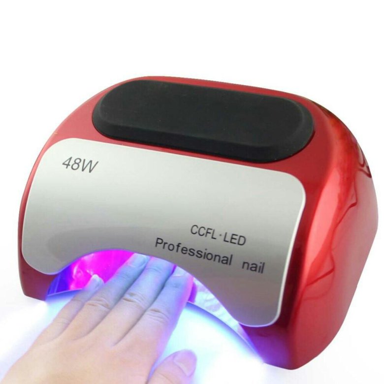 Лампа для сушки гель лака CCFL+LED Professional Nail Красная, 48W SALON TOOL