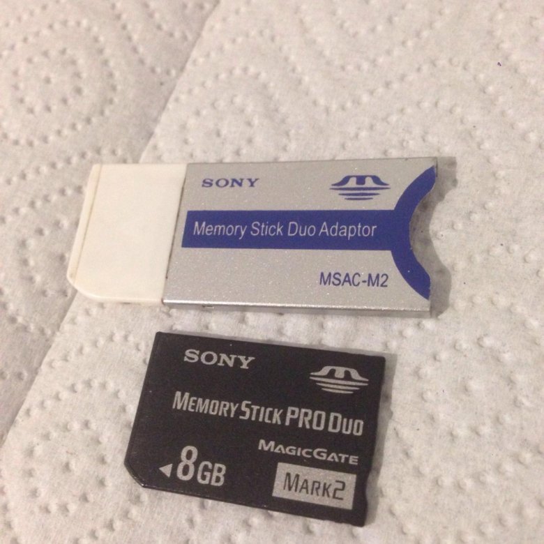 Карта памяти sony memory stick pro duo