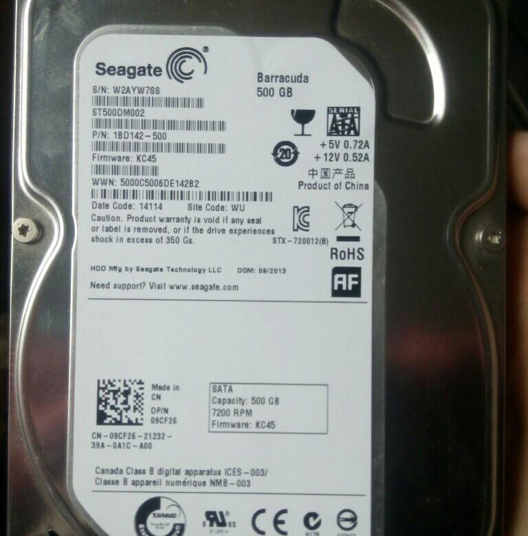 Жёсткий диск для ПК, 500 Gb. Стоит 10 винда. – купить в Москве, цена 1 ...