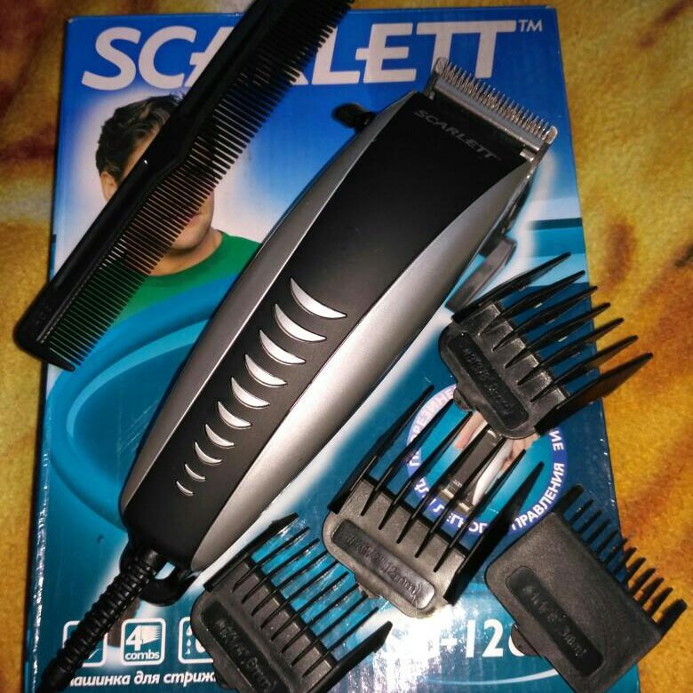 Scarlett sc 1263 black машинка для стрижки волос