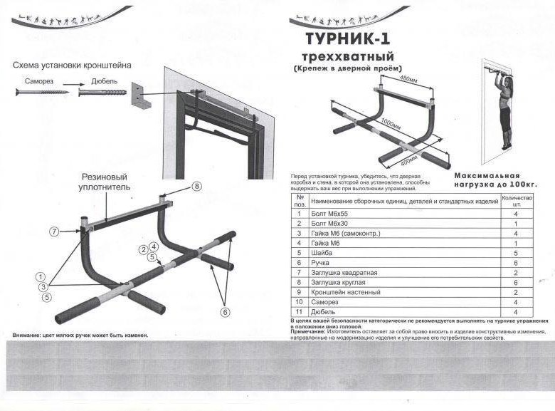 Схема для турника