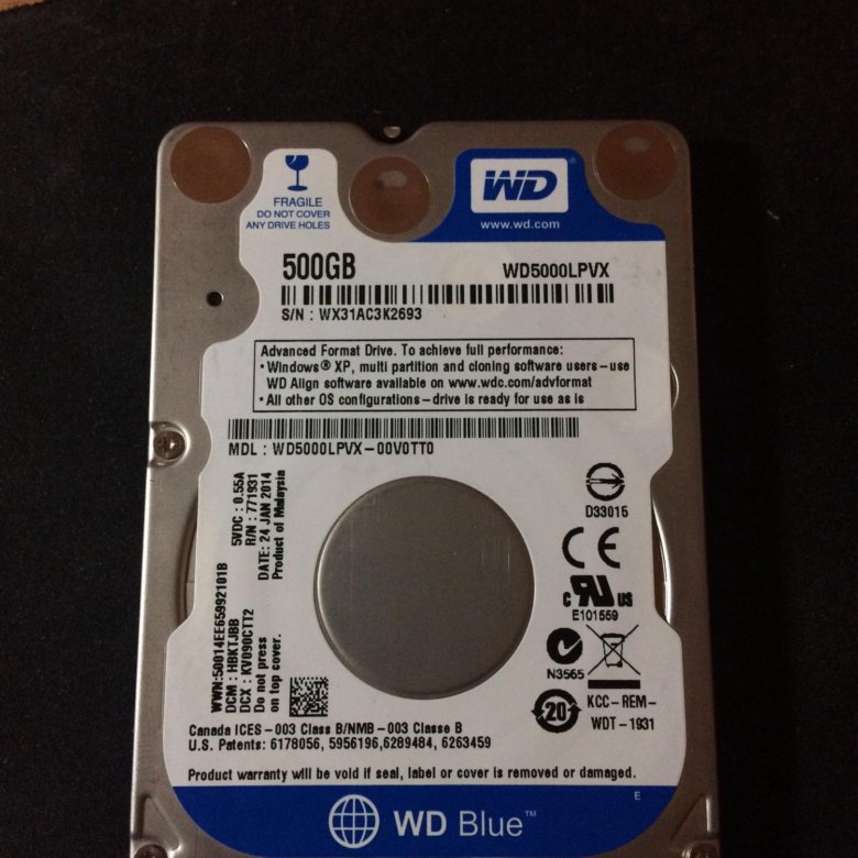 Wd blue 500