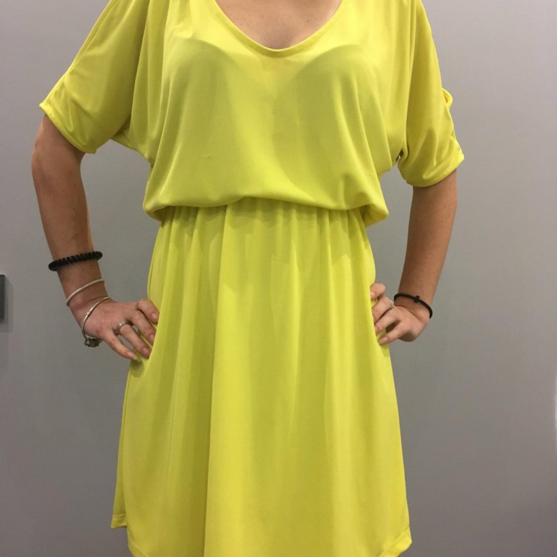 Зара Желтое Платье фото 4