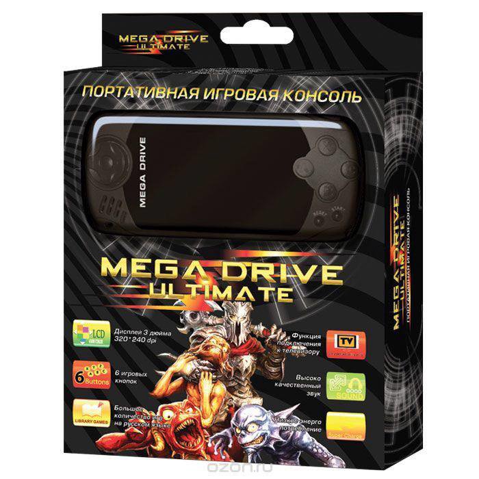 Портативные игровые консоли отзывы. Портативная игровая консоль Mega Drive Ultimate VG-1628. Мегадрайв ультимейт приставка. Приставка Mega Drive Portable. Mega Drive Portable Ultimate.