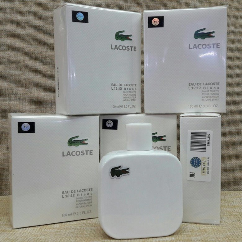 Lacoste духи стекло.