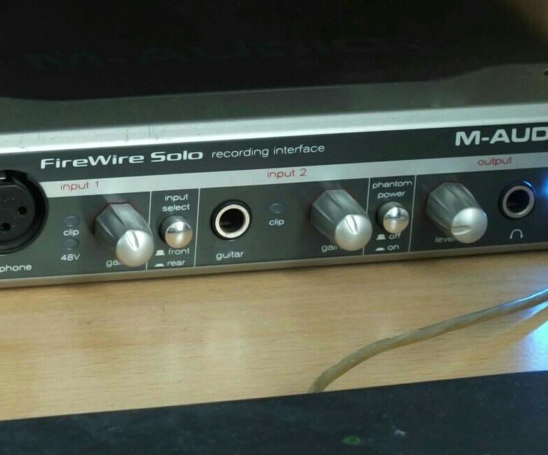 M audio solo firewire звуковая карта