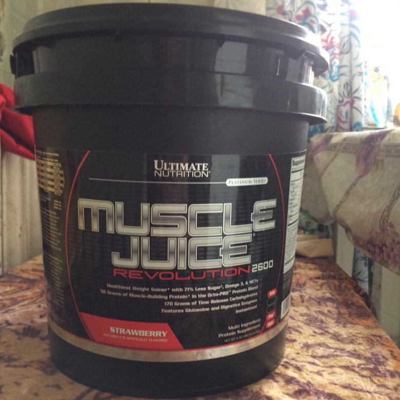 Muscle juice 2600. Гейнер Мускул Джус 2600 революшен. Гейнер 4 кг фото в ведре