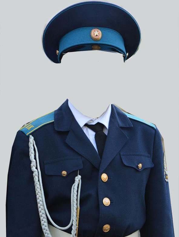 Военная парадная форма для фотошопа нового образца