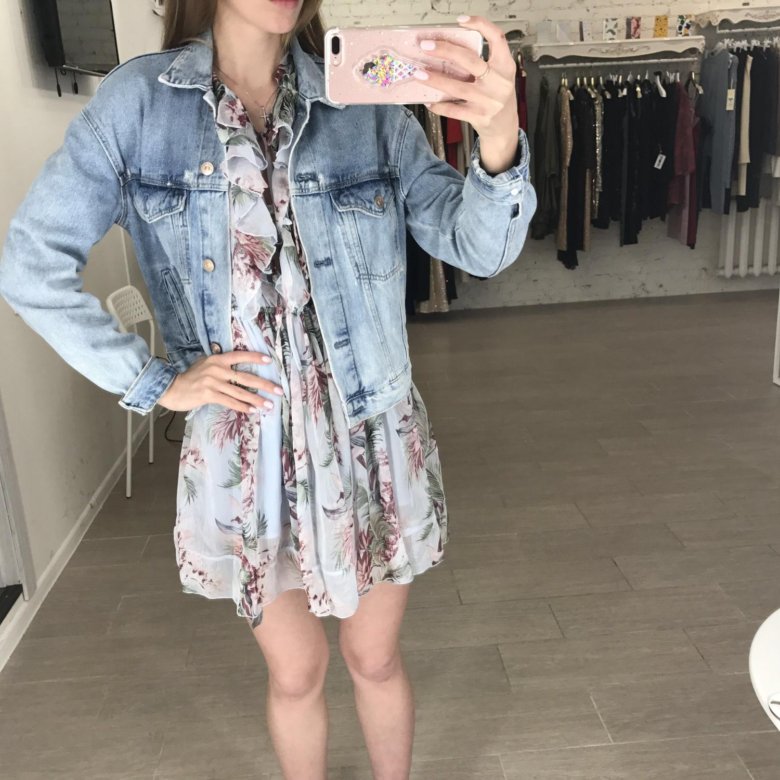 Джинсовое Платье Zara Женское фото 6