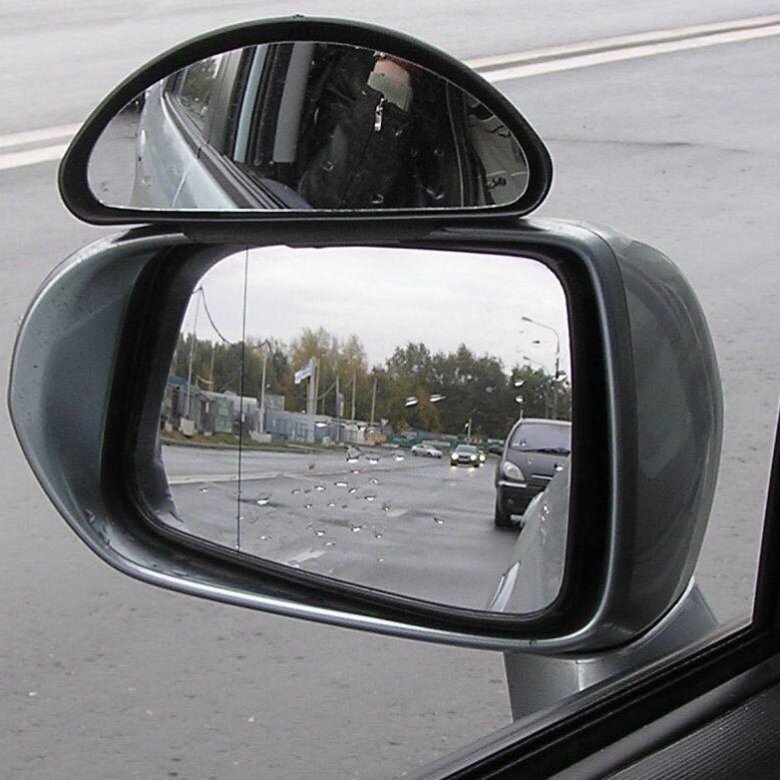 Схема правильной настройки зеркал в автомобиле