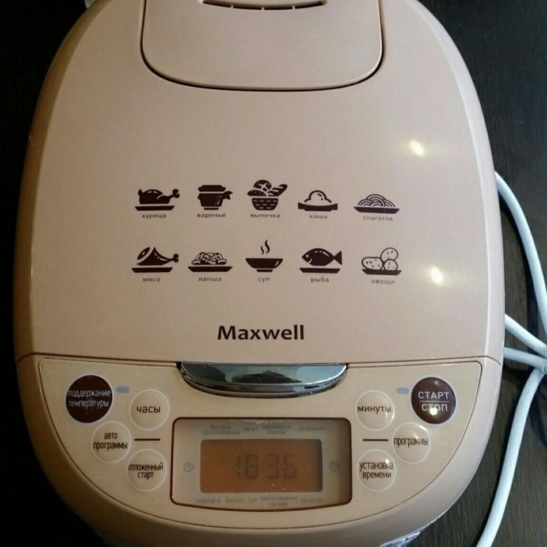 Мультиварка maxwell mw-3801 как приготовить кашу