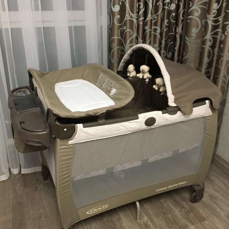 Манеж кровать graco deluxe contour electra deluxe