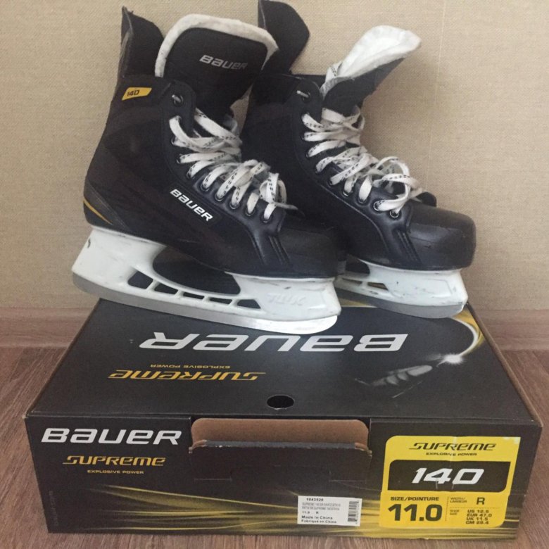 Bauer Supreme 140 Размерная сетка коньки.