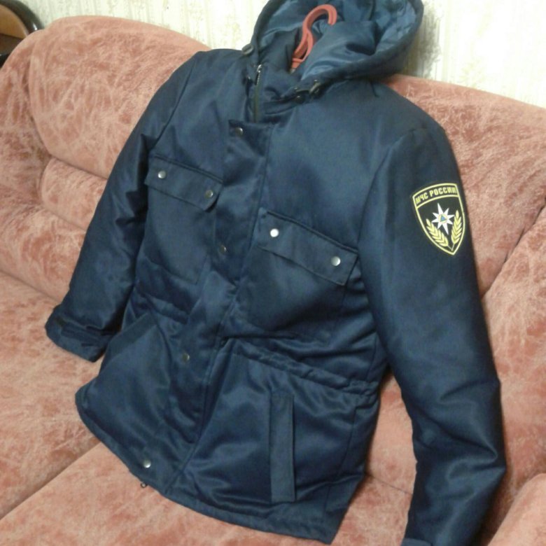 Зимняя куртка мчс нового образца с мехом на капюшоне