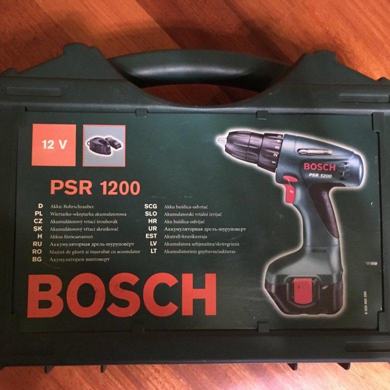 Шуруповерт bosch 1200 аккумулятор