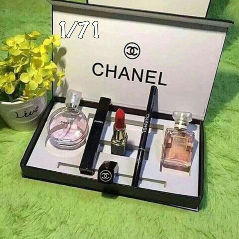 Набор духов шанель. Набор Chanel 5 в 1. Набор Шанель. Парфюмерный набор Chanel 5в1.
