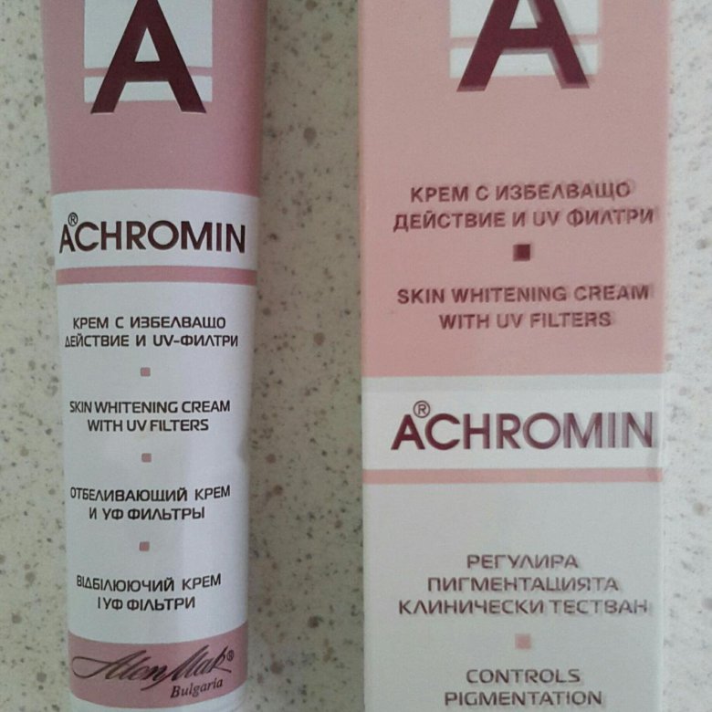 Какой крем для лица от пигментных пятен. Ахромин Антипигмент. Achromin отбеливающий крем. Ахромин анти-пигмент крем 45мл отбеливающий с УФ-защитой. Ахромин крем д/лица отбеливающий с UV защитой 45мл.