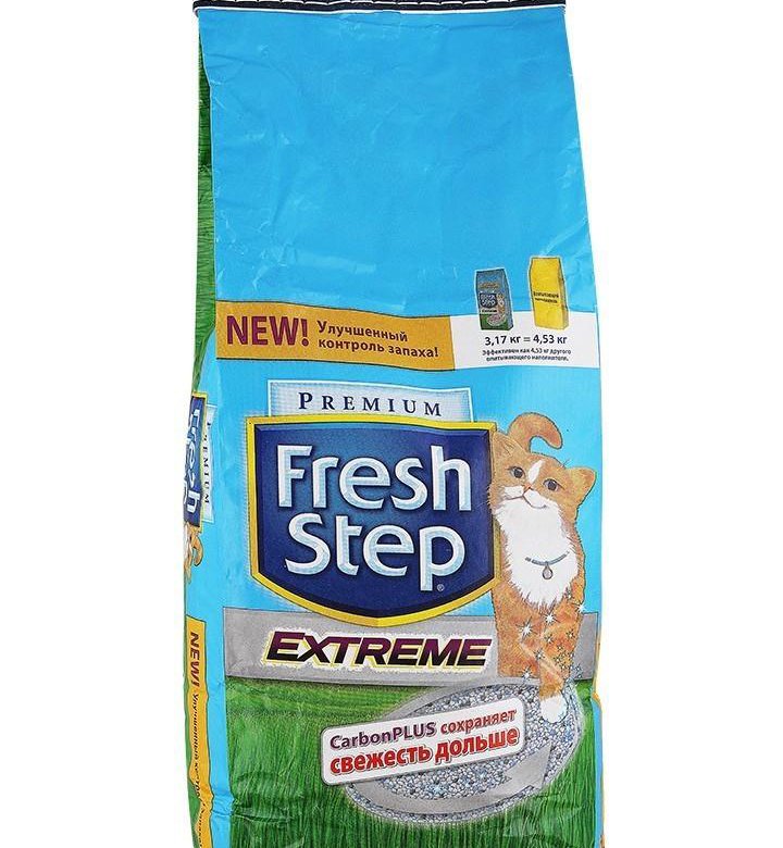 Наполнитель для кошачьего туалета fresh step