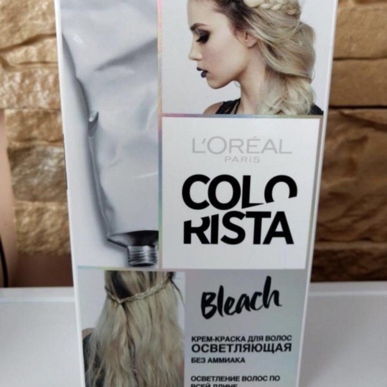 Крем краска для волос осветляющая colorista bleach без аммиака l oreal paris