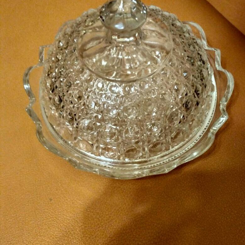 хрустальная масленка с крышкой. масленка хрустальная. масленка ссср. масленка мальцов стекло. масленка хрустальная.