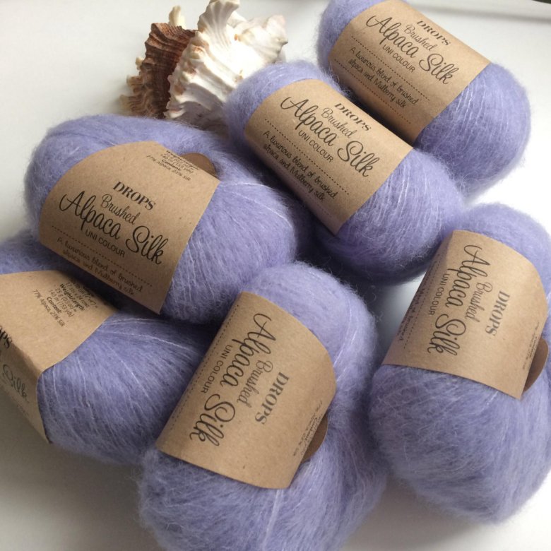 Drops Brushed Alpaca Silk light lavender 17 – объявление о продаже в Москве...