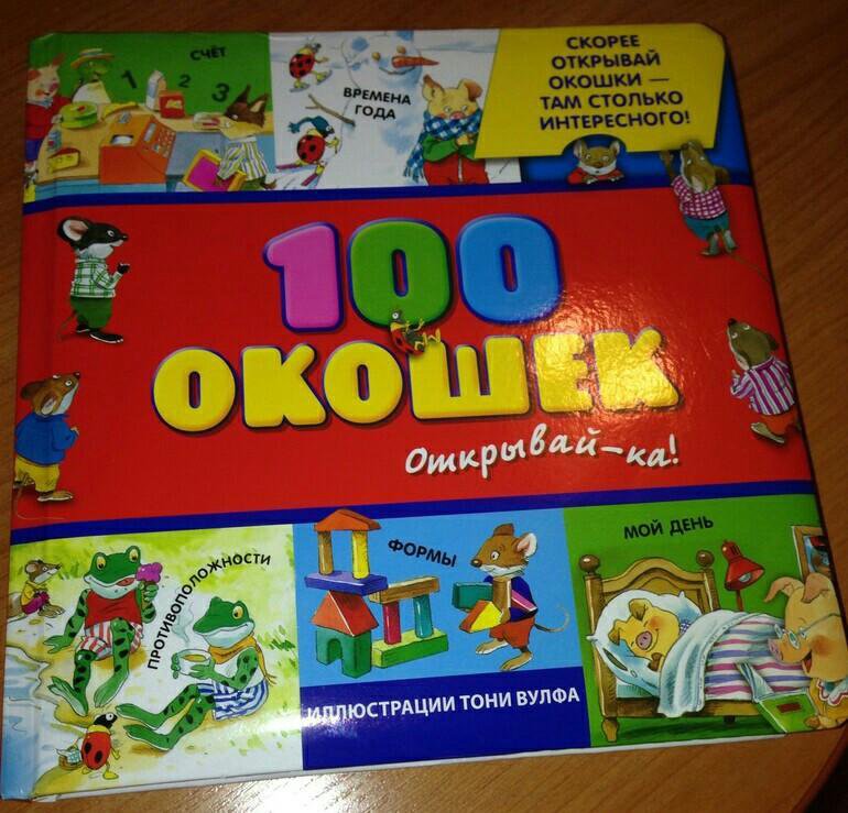 100 окошек - открывай-ка! (илл. иллюстрации тони вульфа 100 окошек. книжка с окошками про дом. открой тайны. открой окошки книга.