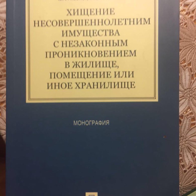 Хищение несовершеннолетним