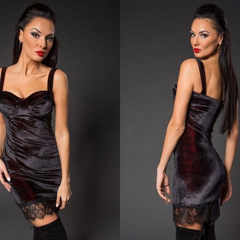 Мини Платье Из Бархата фото 19