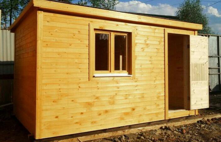 Бытовка 6х2,3м с помещениями под душ, туалет и хозблок от 194300 рублей - купить