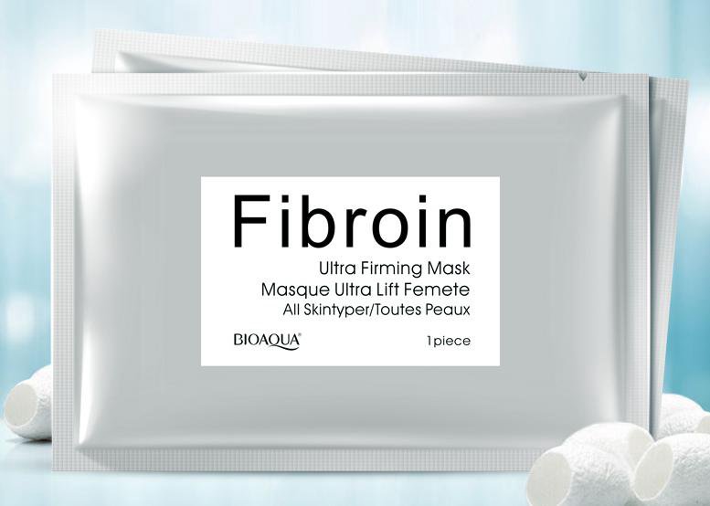 Фиброин. Serum-Silk Fibroin. Тканевая маска Биокласс пептидами. Маска тройного действия image. Fibroin Ultra Firming Mask Masque Ultra Lift fermete отзывы.