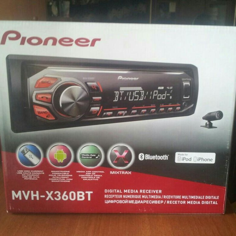 Магнитола pioneer mvh x360bt инструкция